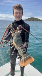 Boy Fishing at Cape Gloucester