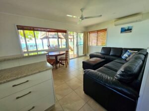 Deluxe Bungalow Viewing Room from the Kitchen Area